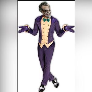 Batman Adult Arkham City Standard  Rubies Men's Joker Costume - Arkham City